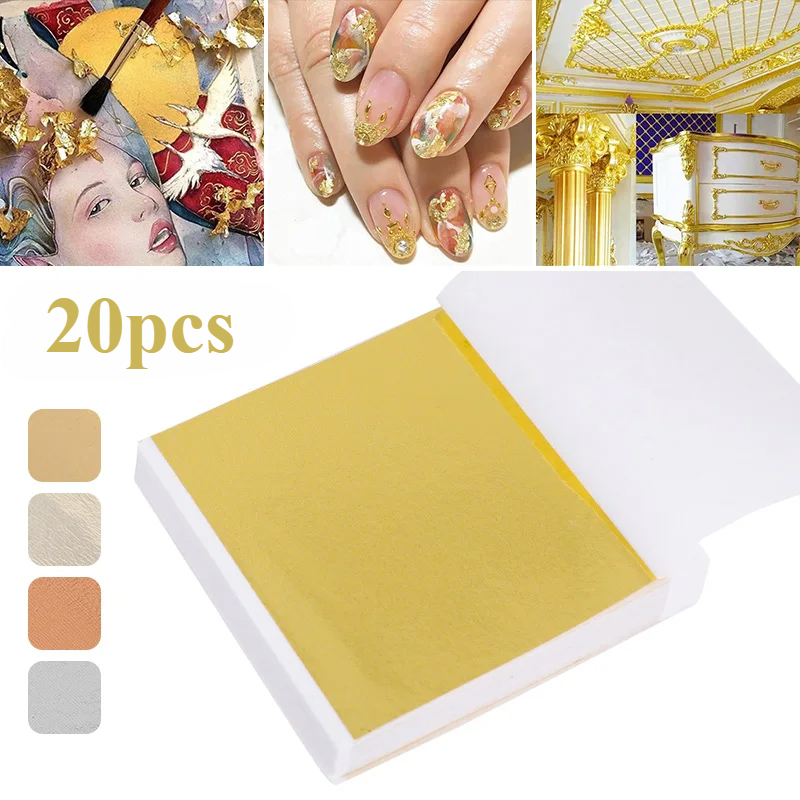 Resin Art Gift For Wedding - 20 Pcs Gold Leaf Sheets: Versatile