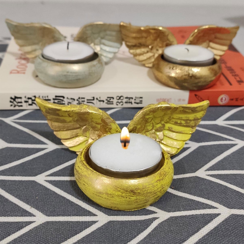 Resin Art Gift For Wedding - Angel Wings Holder Resin Statue Home