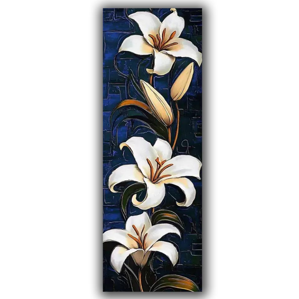 Resin Art All - Vibrant white Lily Diy Diamond Painting