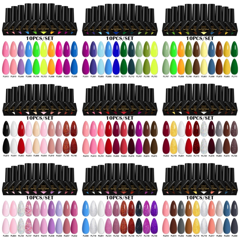 Resin Art All - 10pcs Gel Nail Polish Set All-Season