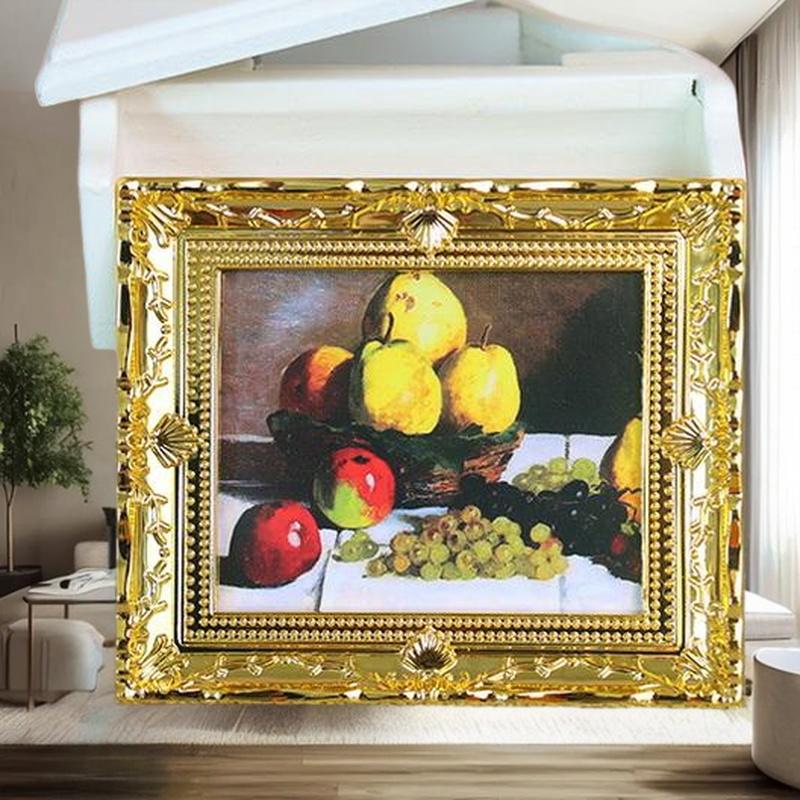 Resin Art Frame - 1Pcs Miniature Doll House Wall Art