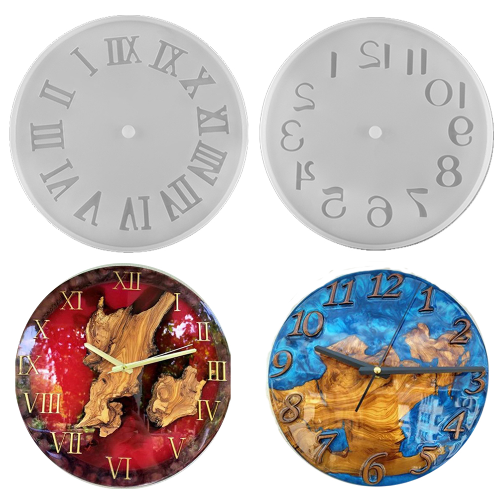 Resin Art Template - Clock Resin Molds Arabic Roman Numerals