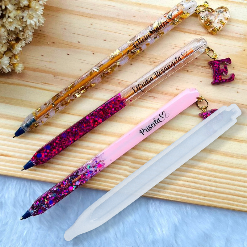 Resin Art Template - Handmade Pen Silicone Mold DIY Epoxy