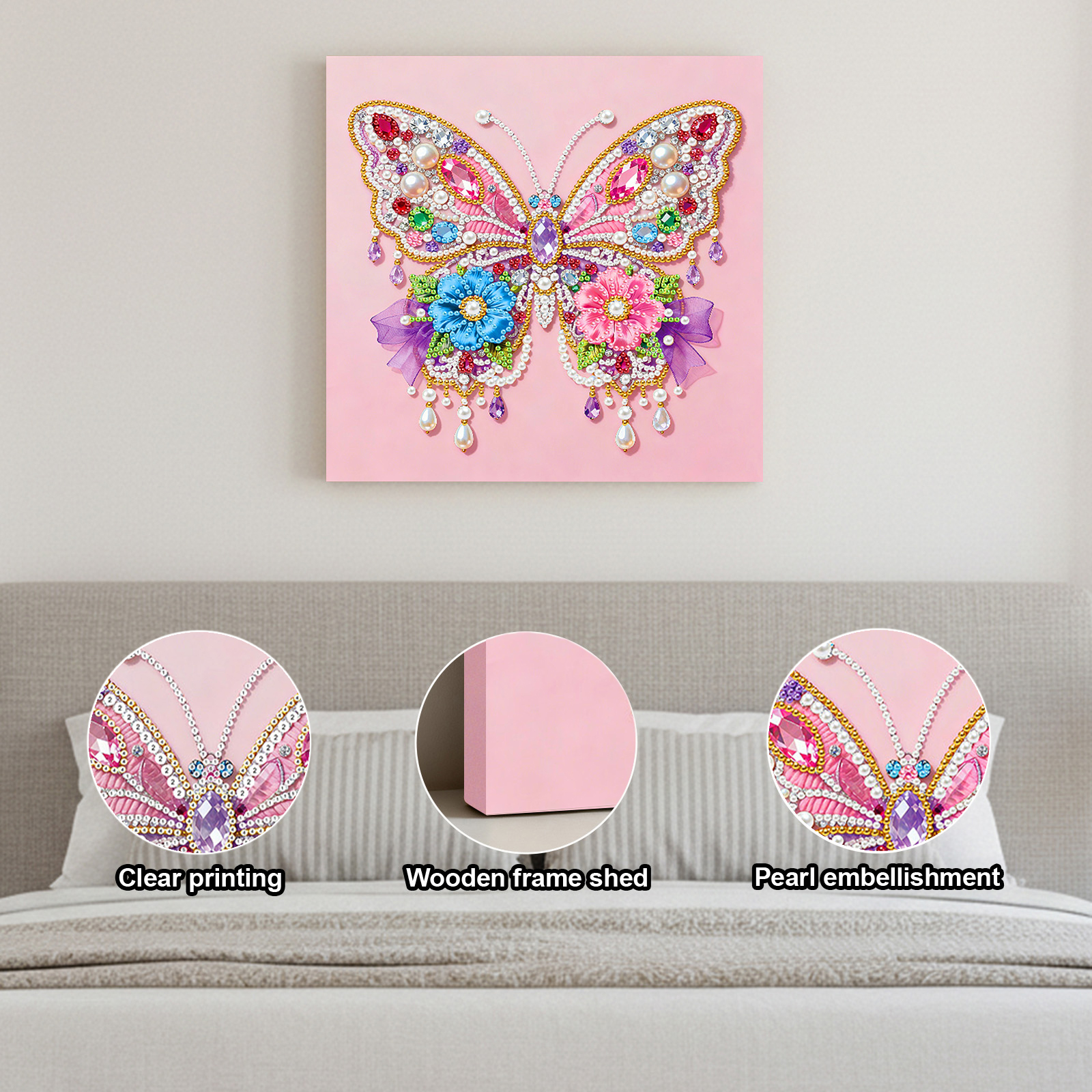 DIY Pearl Diamond Painting Gem - Resin Art Frame avaliação e preço