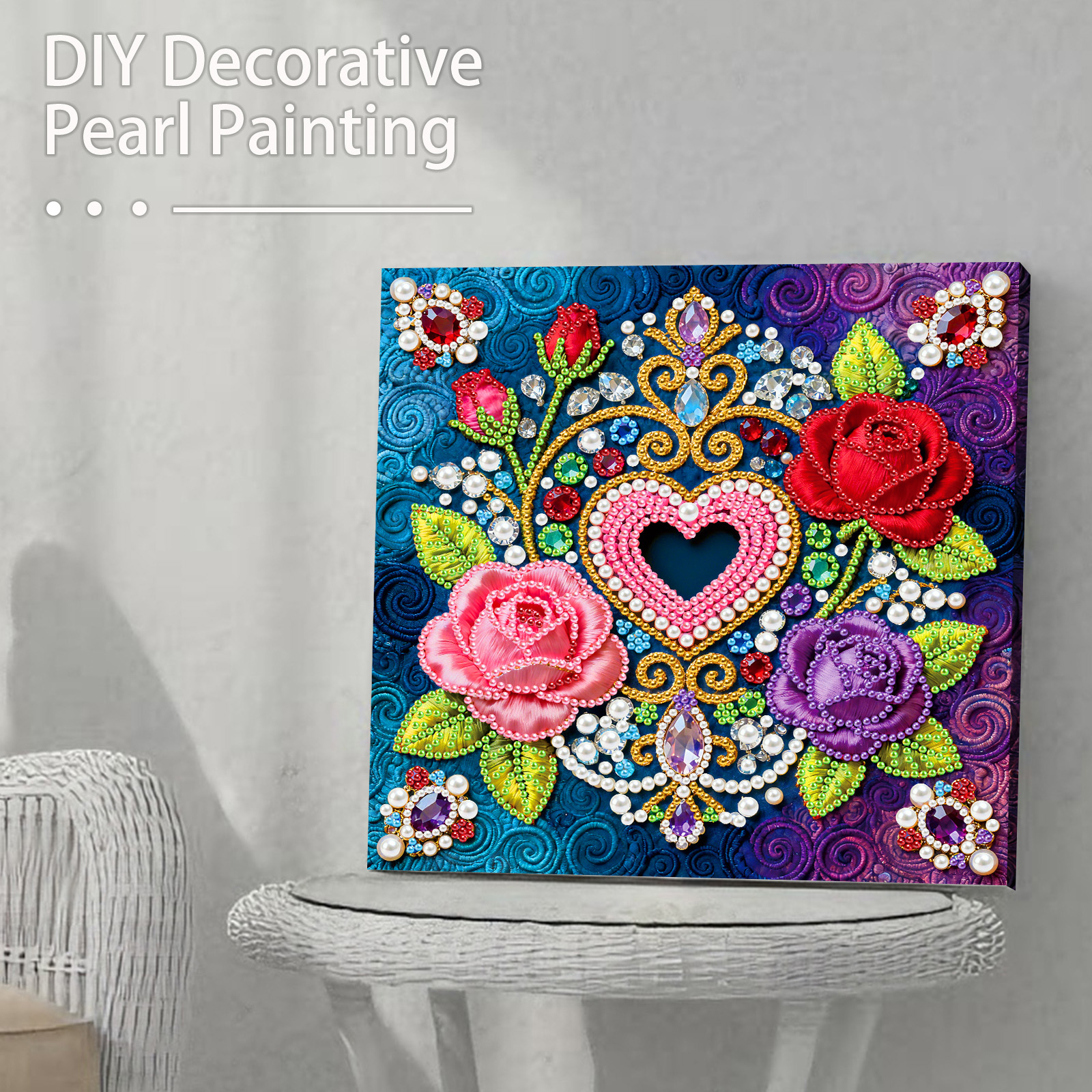 DIY Pearl Diamond Painting Gem - Resin Art Frame avaliação e preço