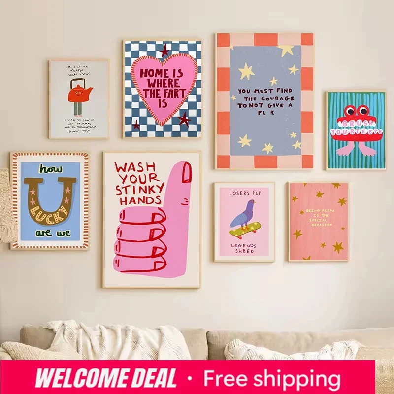 Colorful Humorous House Slogan - Resin Art Quotes avaliação e preço