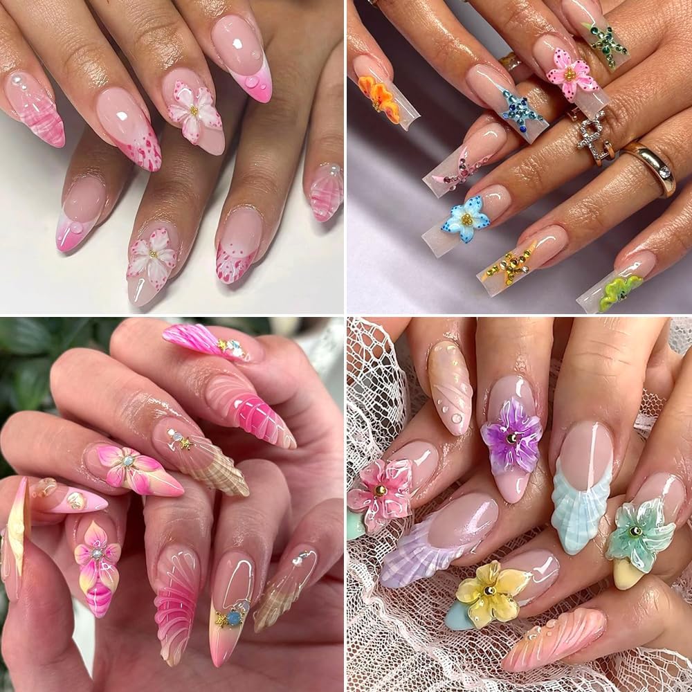 3D Flowers Nail Mold DIY Silic - Resin Art Template avaliação e preço