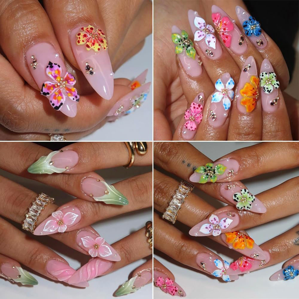 3D Flowers Nail Mold DIY Silic - Resin Art Template avaliação e preço
