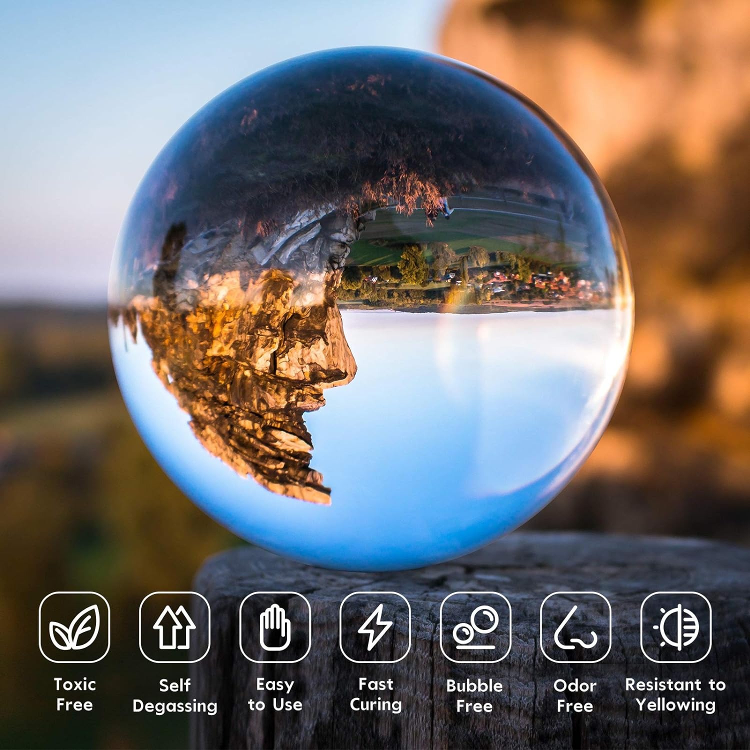 300g UV Resin Clear,Hard,Upgra - Resin Art Liquid avaliação e preço