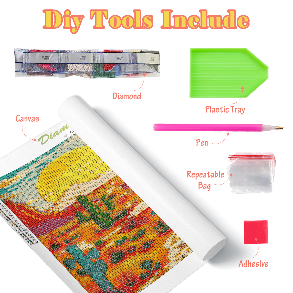 GATYZTORY 5d Diamond Painting  - Resin Art Kits For Adults avaliação e preço