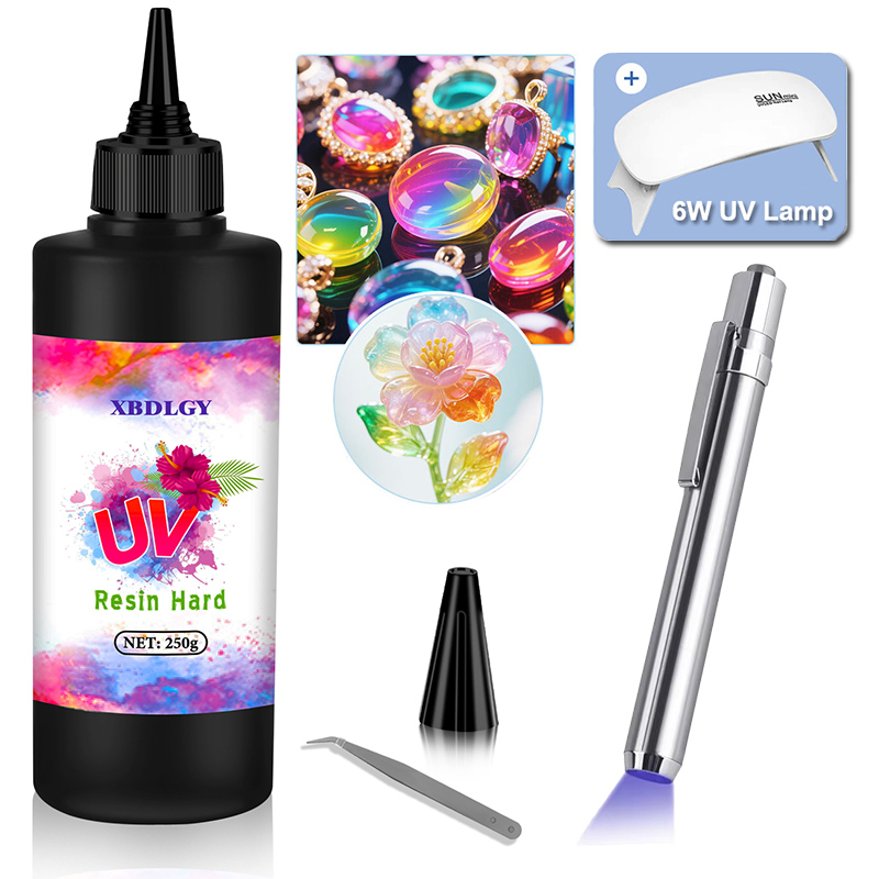 200g/250g/500g UV Resin Hard G - Resin Art Liquid avaliação e preço