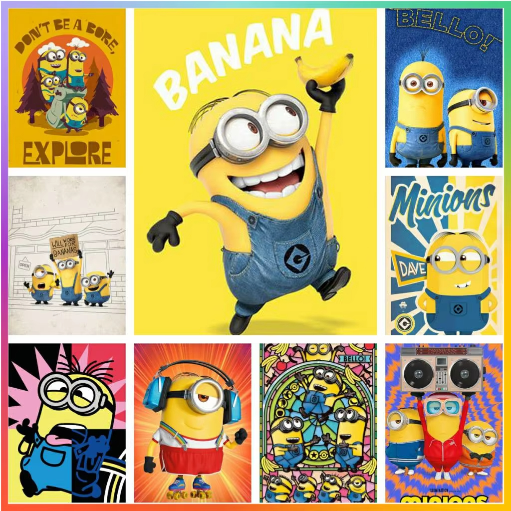 Cartoon Lovely Cute-M-Minions  - Resin Art Kits For Adults avaliação e preço