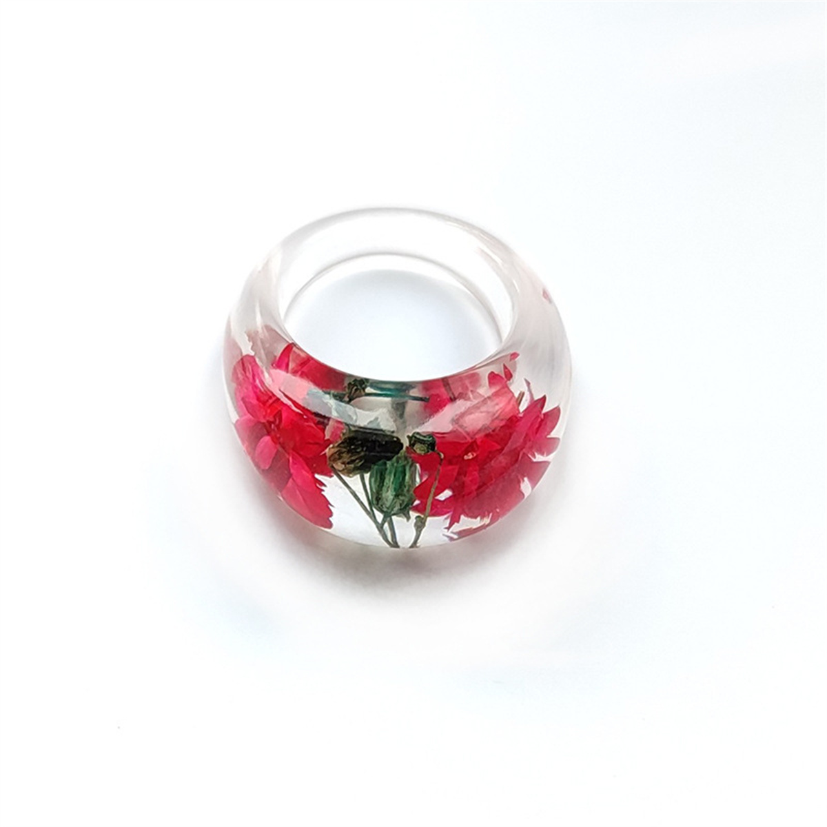 Transparent Resin Ring with Re - Resin Art Ring avaliação e preço