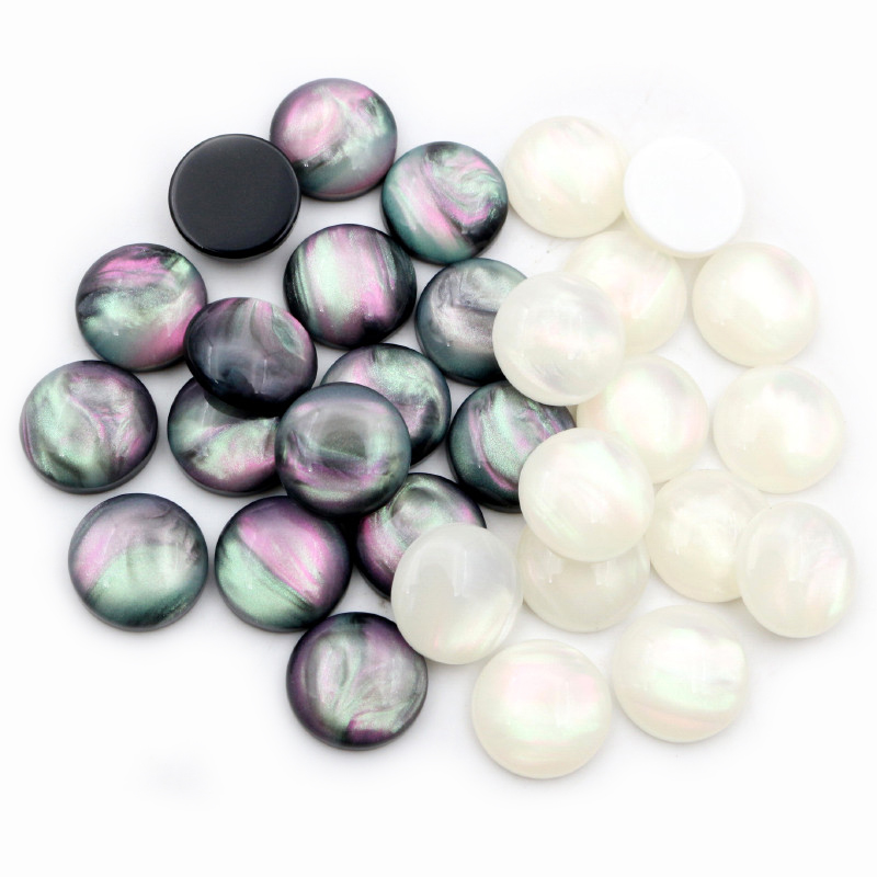 40pcs 8mm 10mm 12mm Round Resi - Resin Art Earrings avaliação e preço