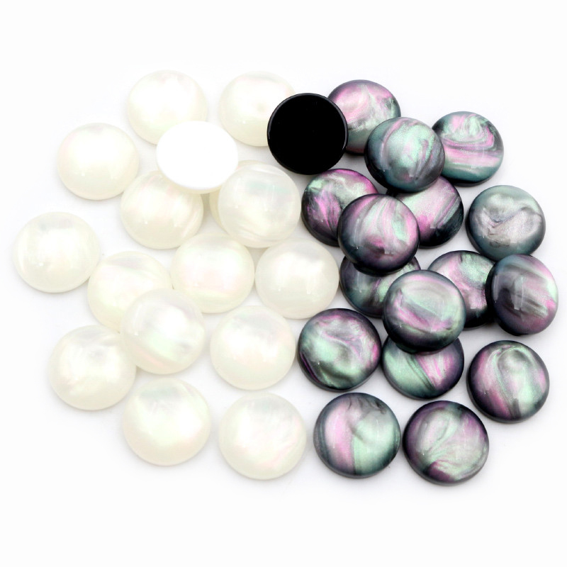 40pcs 8mm 10mm 12mm Round Resi - Resin Art Earrings avaliação e preço