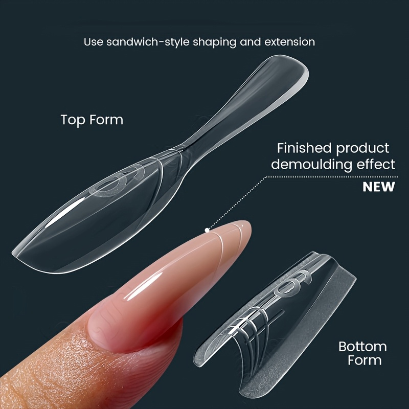 240 Pieces of Dual-Form Nail F - Resin Art Template avaliação e preço