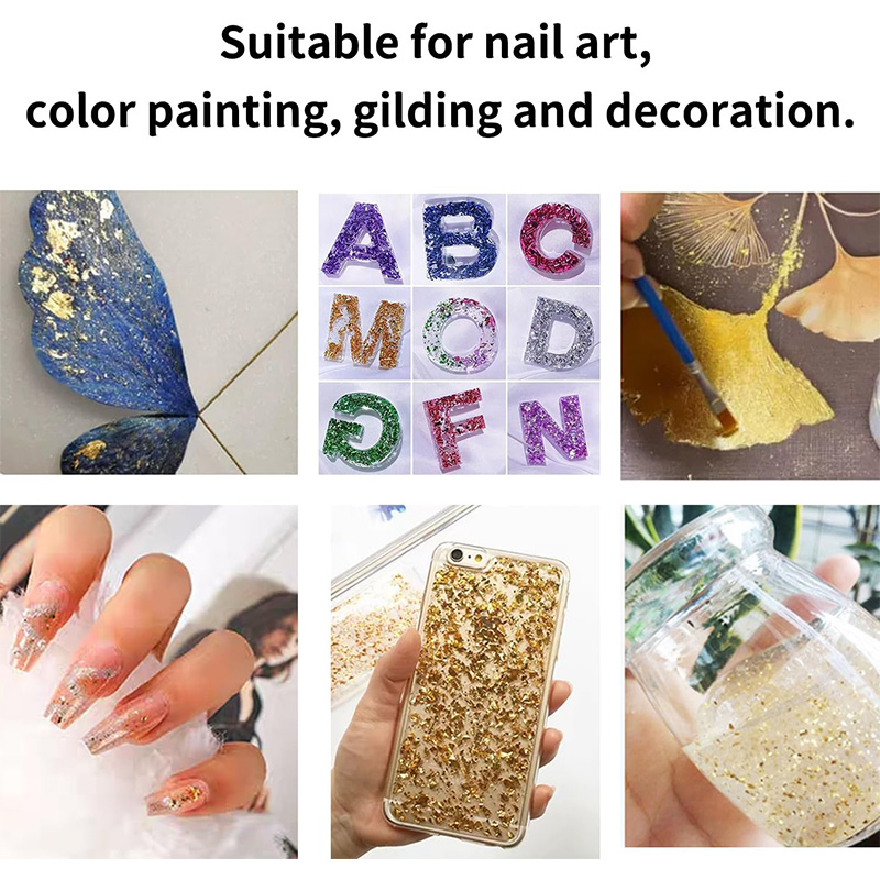 20 Pcs Gold Leaf Sheets: Versa - Resin Art Gift For Wedding avaliação e preço