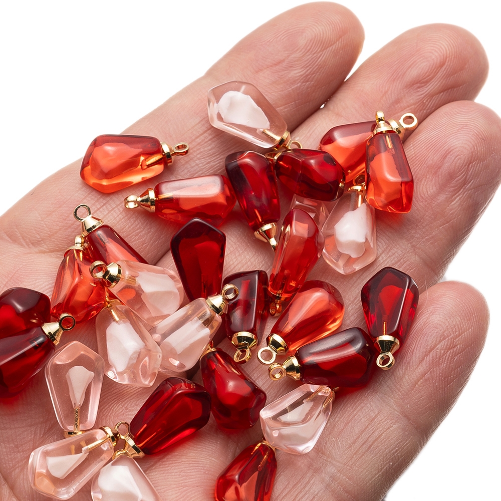 10Pcs Resin Pomegranate Seed F - Resin Art Earrings avaliação e preço