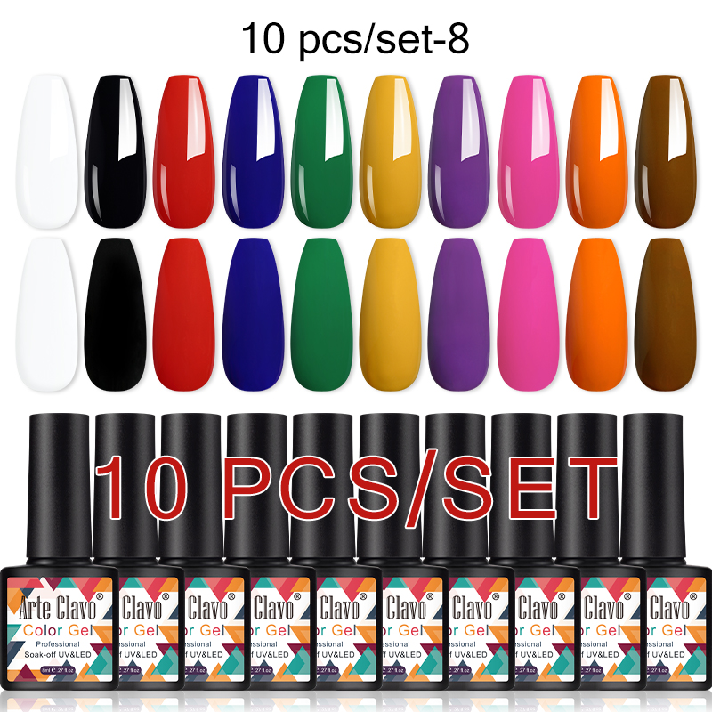 Arte Clavo 10Pcs Gel Nail Poli - Resin Art All avaliação e preço