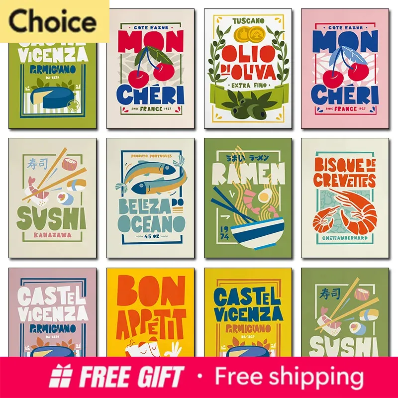 2026 Cartoon Funny Food Poster - Resin Art Quotes avaliação e preço