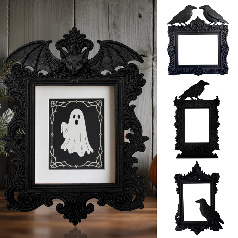 Decorations HaLLoween Crow Bat - Resin Art Frame avaliação e preço
