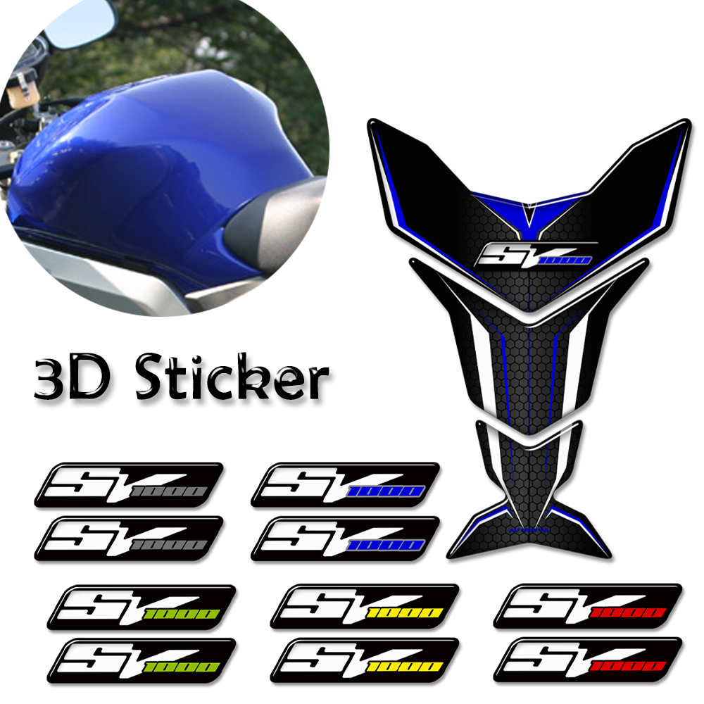 SV1000 Motorcycle Tank Pad Fue - Resin Art Sticker avaliação e preço