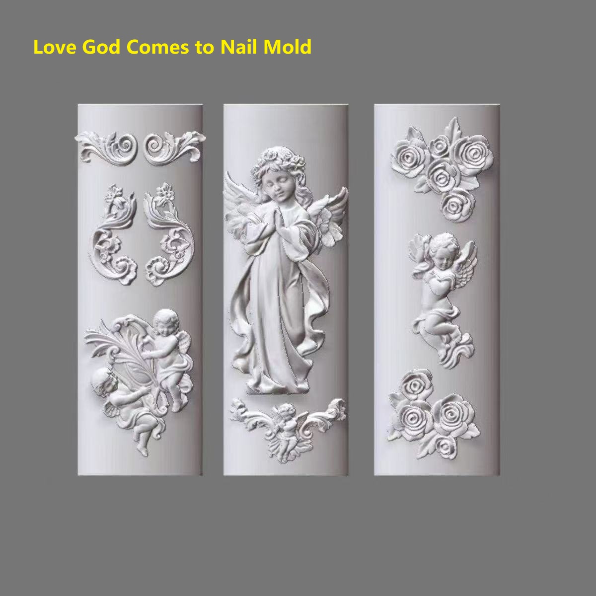 High-Quality Silicone Nail Art - Resin Art Template avaliação e preço