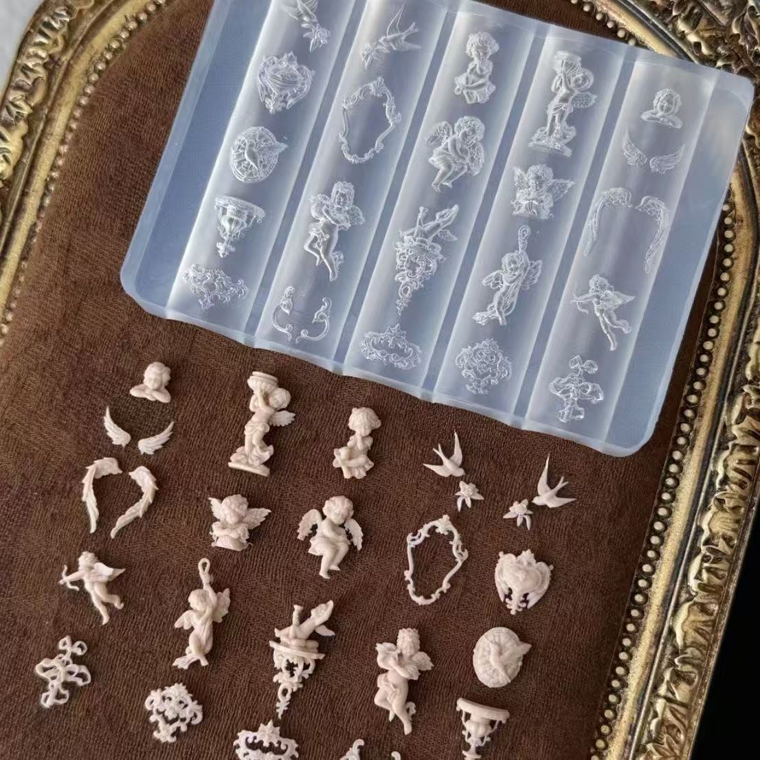 High-Quality Silicone Nail Art - Resin Art Template avaliação e preço