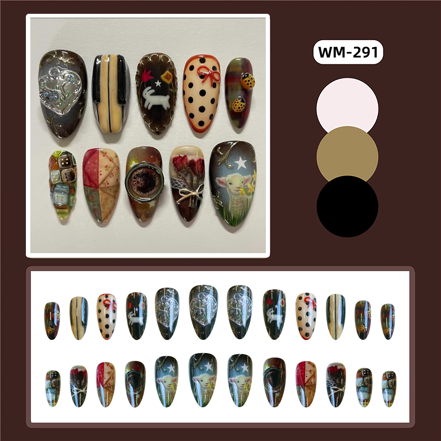 24pcs Vintage Country Style Fa - Resin Art Liquid avaliação e preço