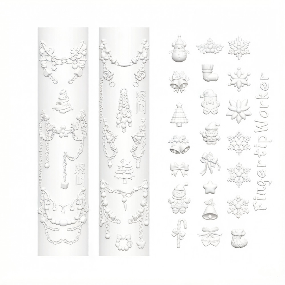 Christmas 3D Silicone Mold for - Resin Art Template avaliação e preço