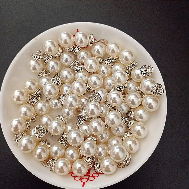 30Pcs Round Pearl Diamond Pend - Resin Art Gift For Wedding avaliação e preço