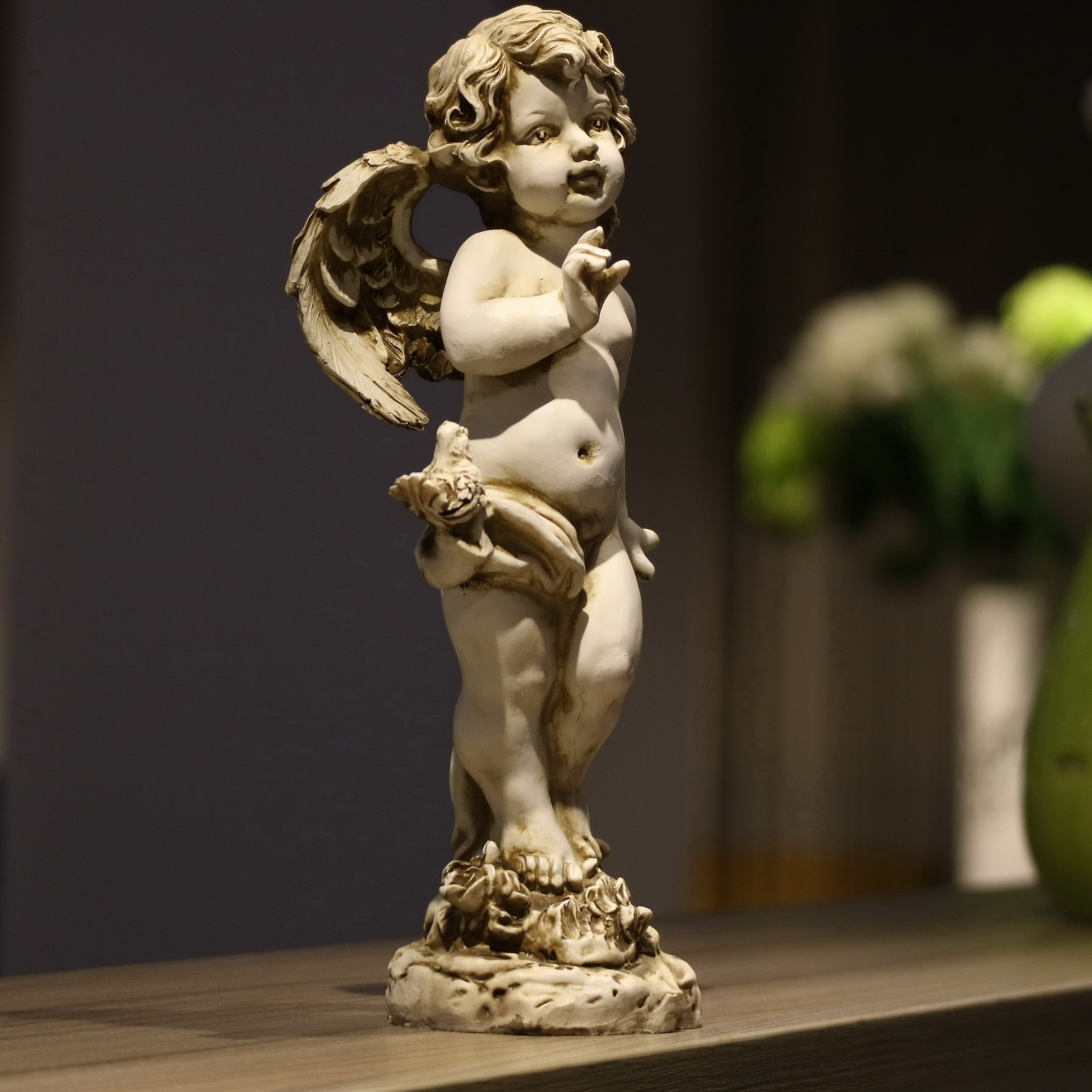 Retro Resin Angel Figurine 29c - Resin Art Gift For Wedding avaliação e preço
