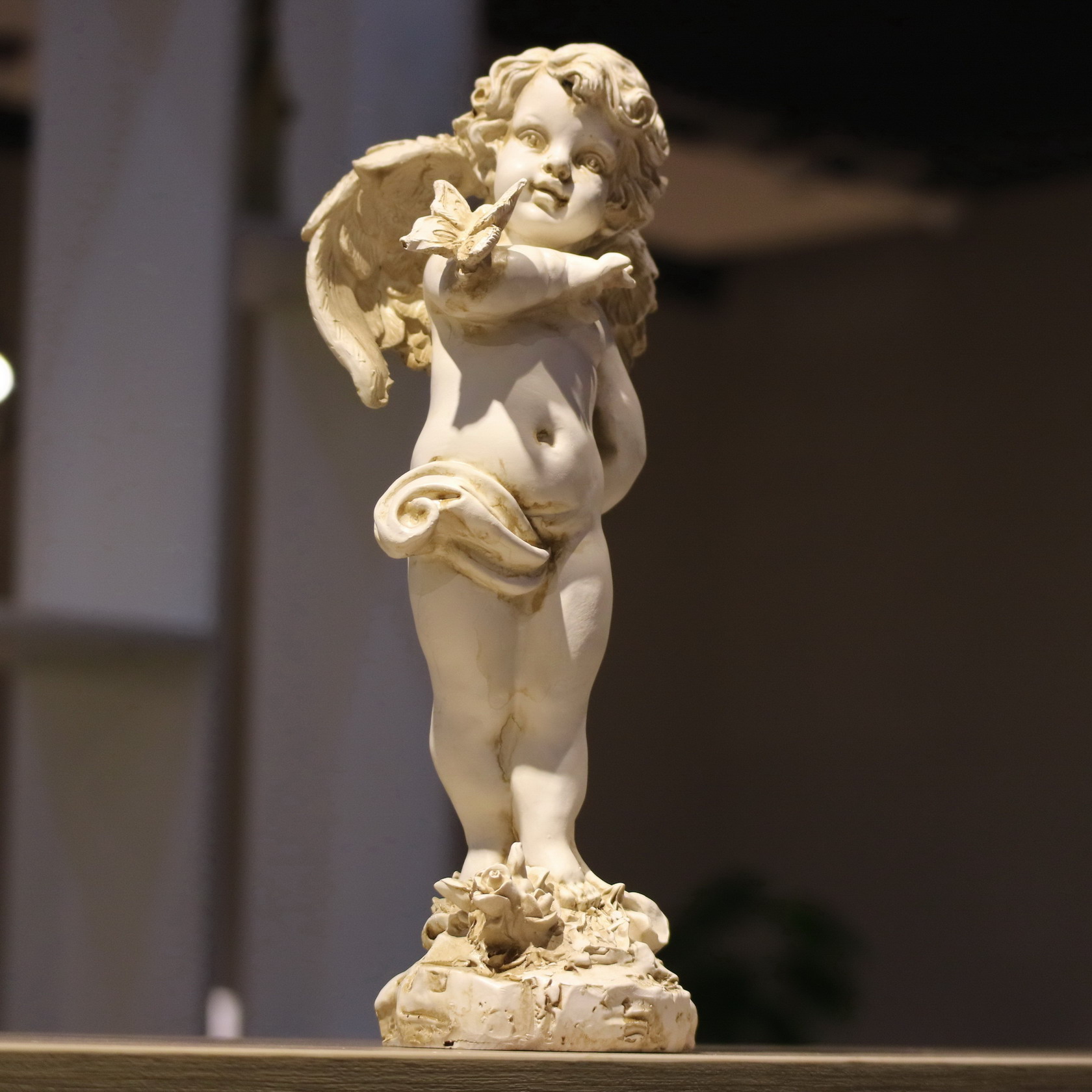 Retro Resin Angel Figurine 29c - Resin Art Gift For Wedding avaliação e preço