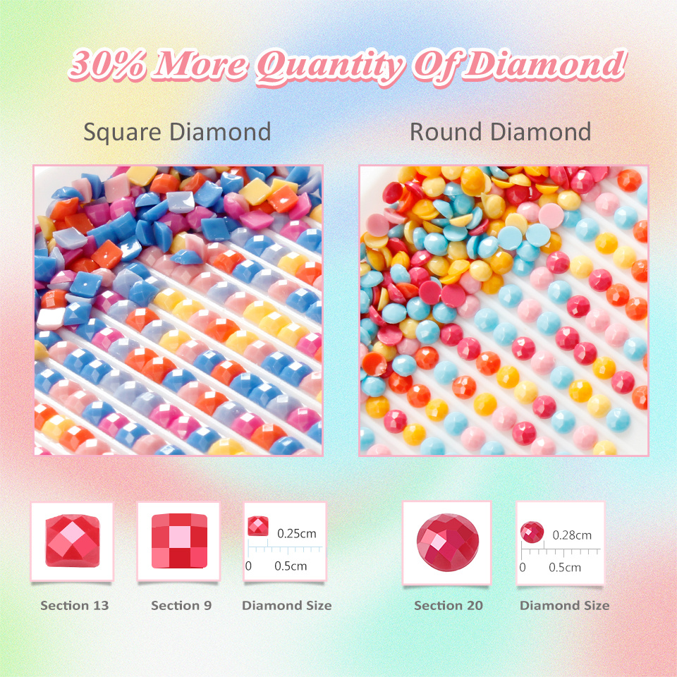 EverShine Diamond Mosaic Lette - Resin Art Wallpaper avaliação e preço