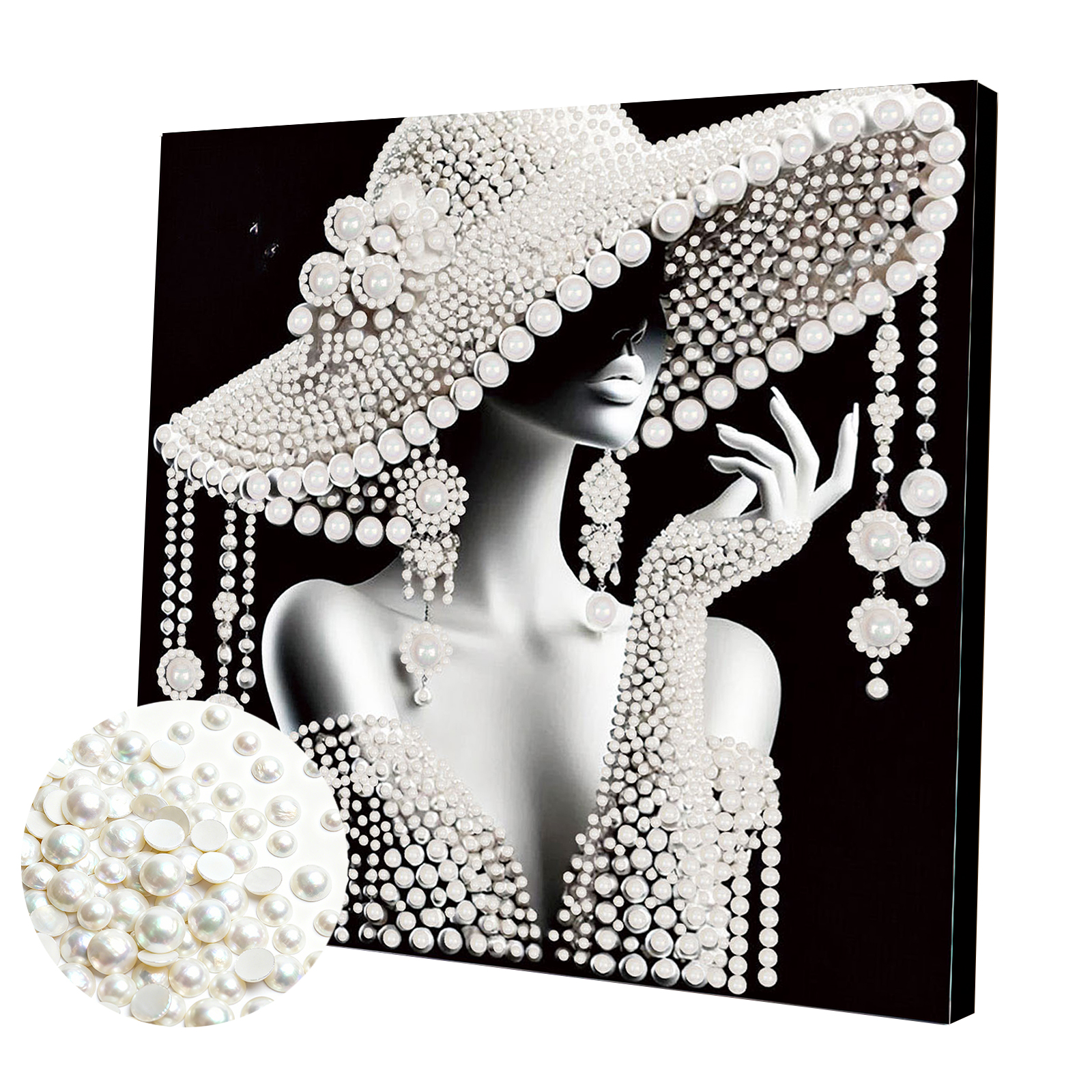 DIY Ladies Pearl Painting Art  - Resin Art Kits For Adults avaliação e preço