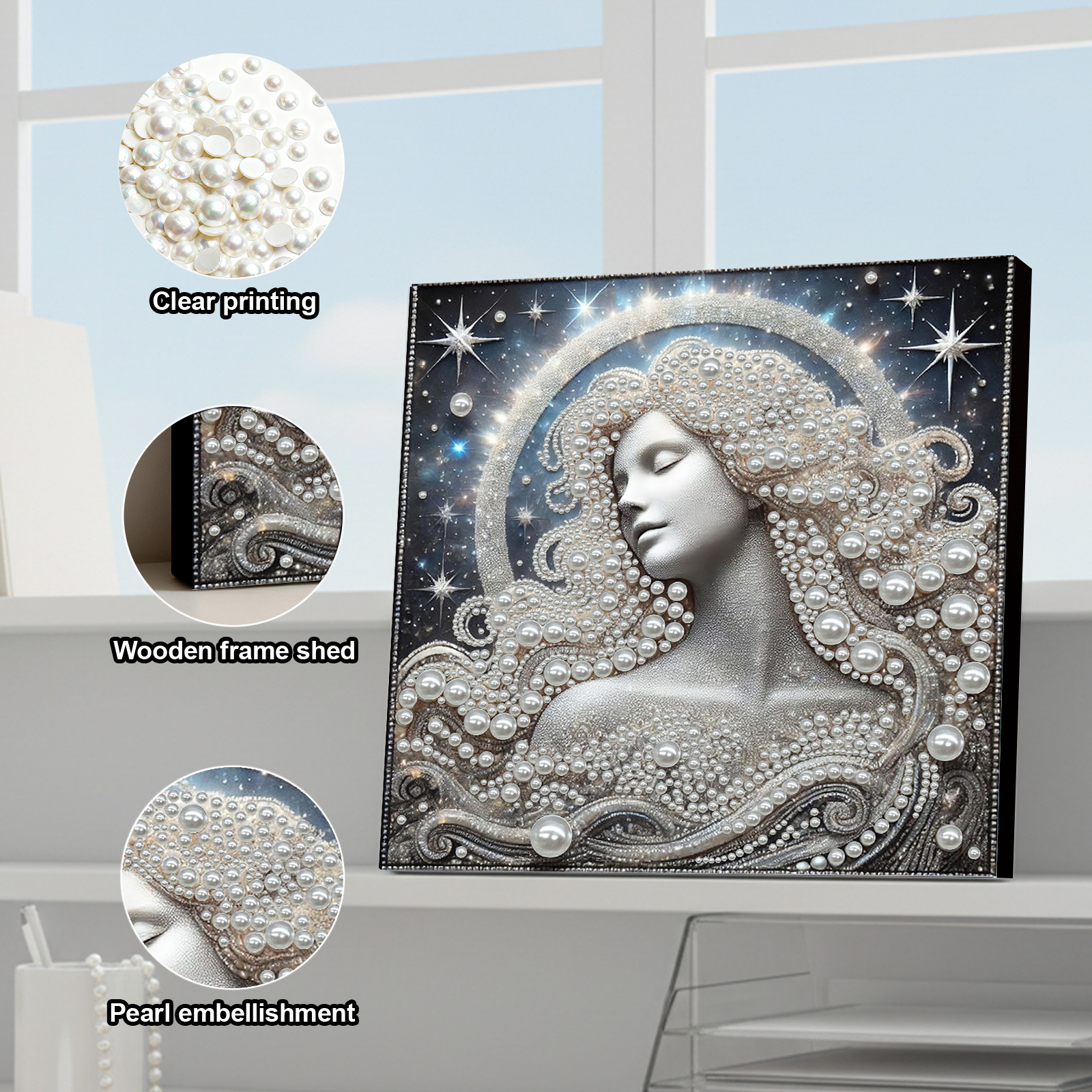 DIY Ladies Pearl Painting Art  - Resin Art Kits For Adults avaliação e preço