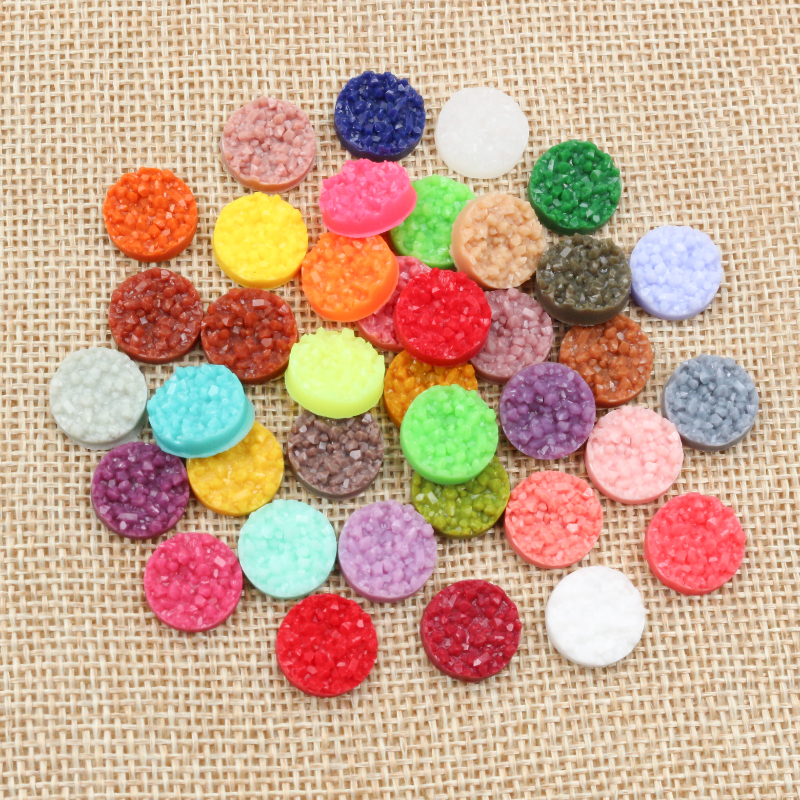 40pcs Resin Druzy Cabochons Do - Resin Art Earrings avaliação e preço