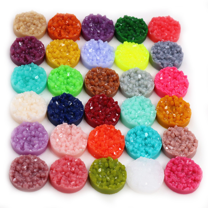 40pcs Resin Druzy Cabochons Do - Resin Art Earrings avaliação e preço