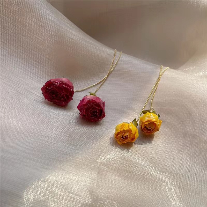 5pcs Drip Glue Roses Dried Flo - Resin Art Ring avaliação e preço