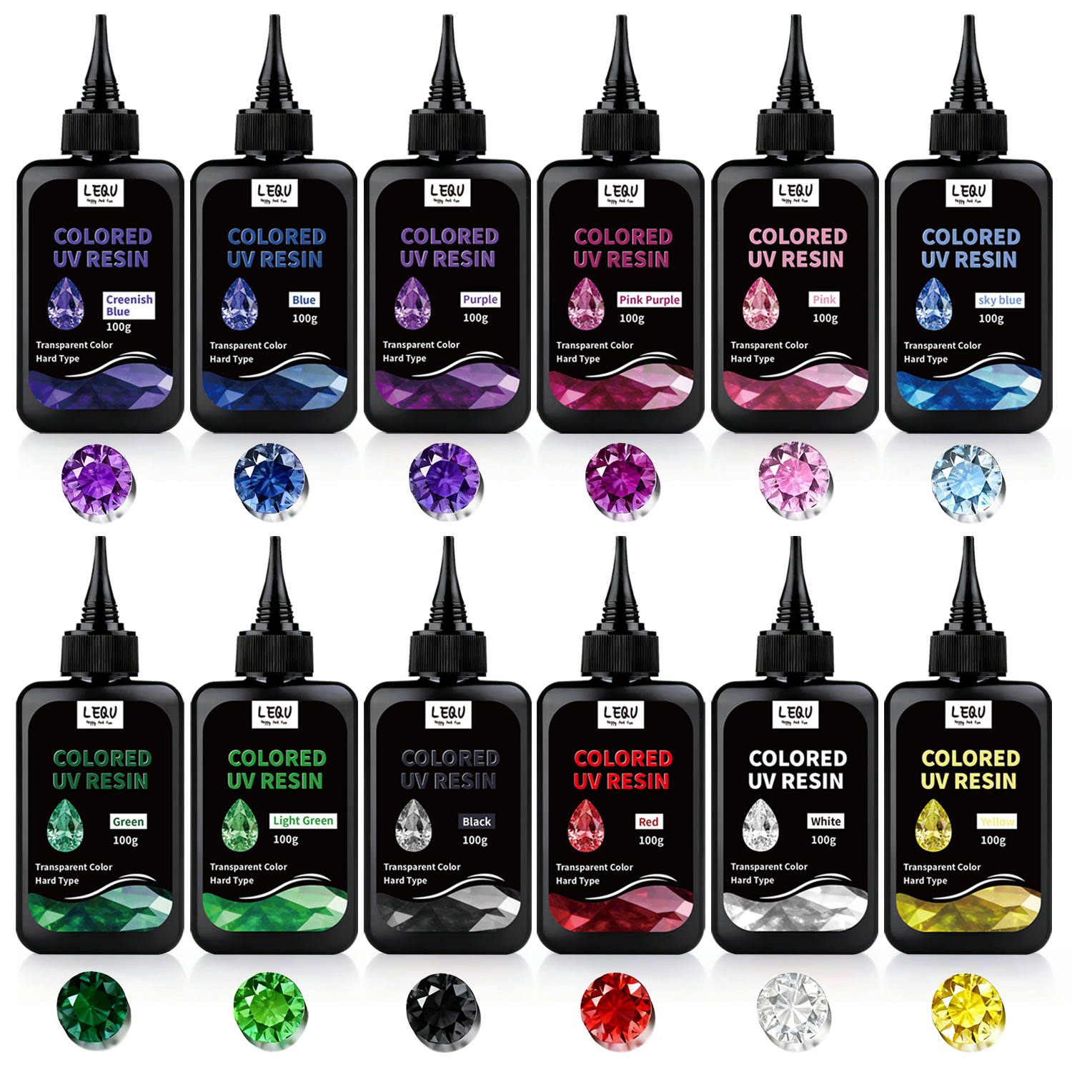 UV Resin, 12-Color Transparent - Resin Art Liquid avaliação e preço
