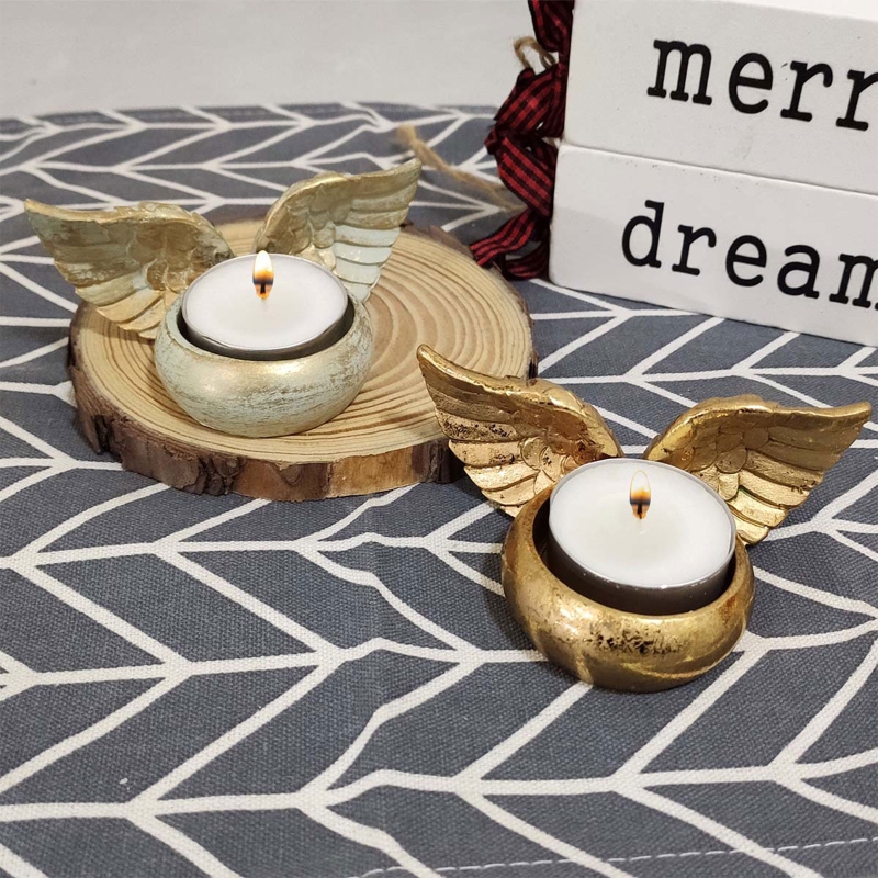 Angel Wings Holder Resin Statu - Resin Art Gift For Wedding avaliação e preço