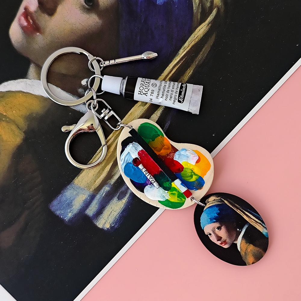 Girl with a Pearl Earring Van  - Resin Art Ring avaliação e preço