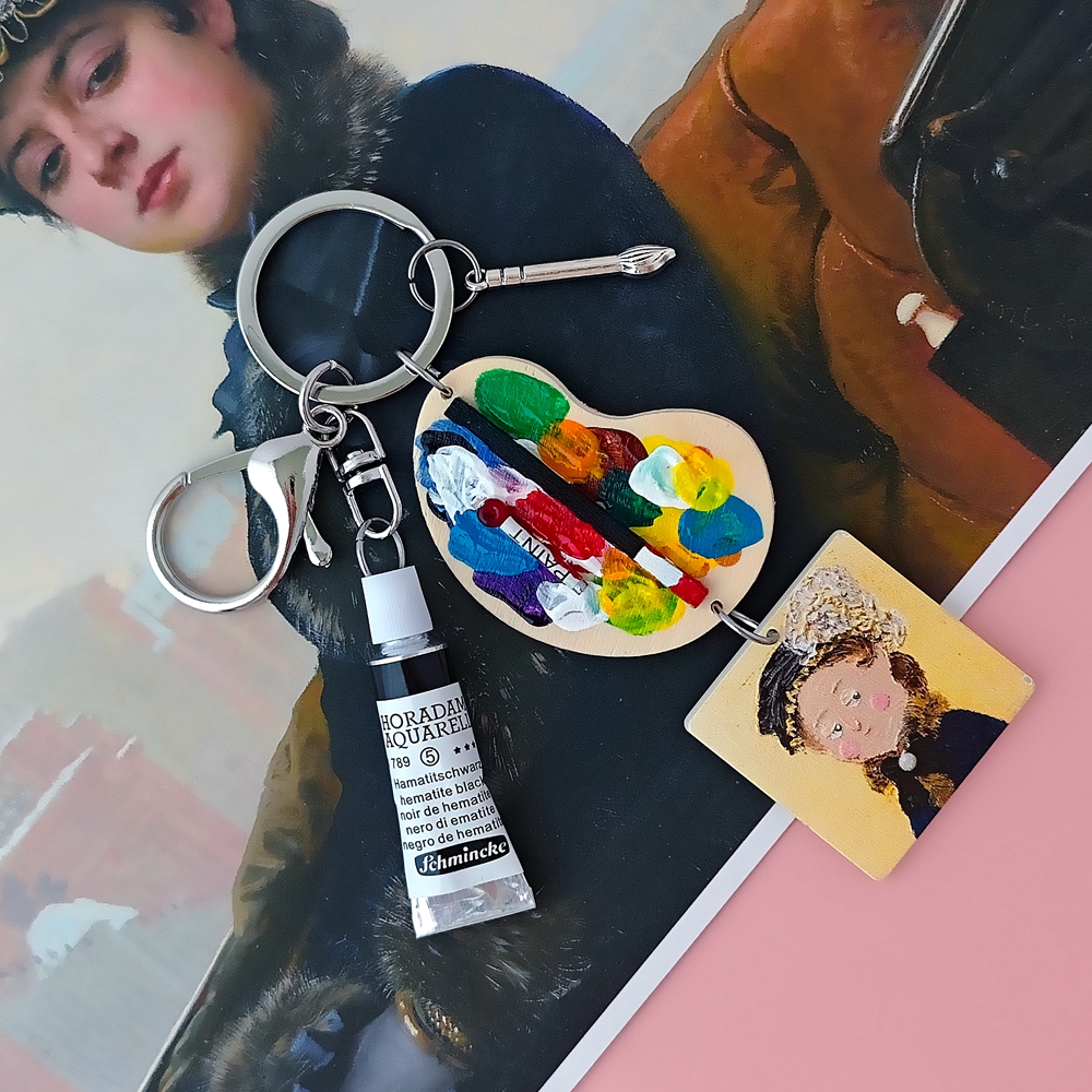 Girl with a Pearl Earring Van  - Resin Art Ring avaliação e preço