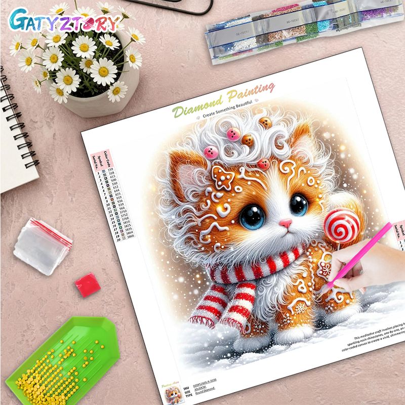 GATYZTORY 5d Diamond Painting  - Resin Art Kits For Adults avaliação e preço
