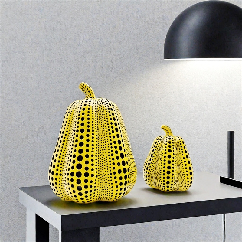 Yellow Pumpkin Resin Pigeon Ow - Resin Art Gift For Wedding avaliação e preço