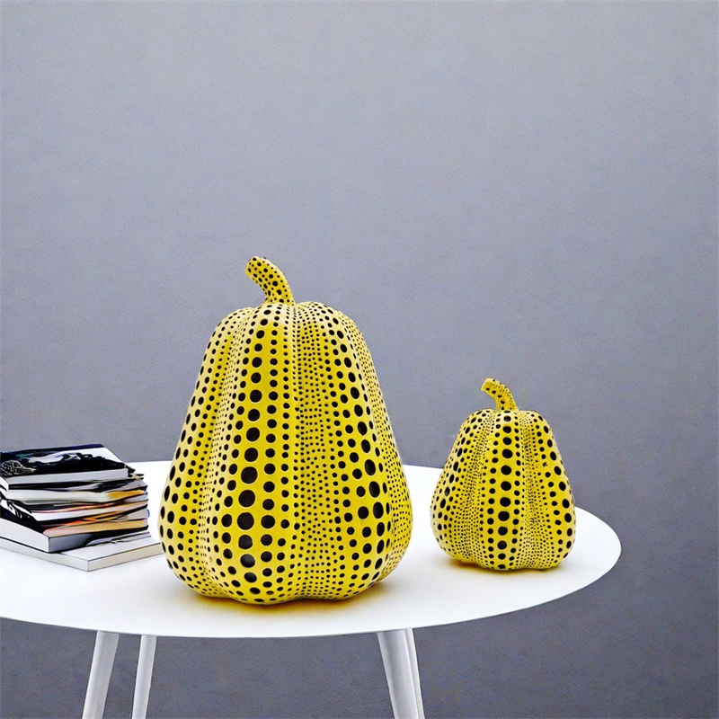 Yellow Pumpkin Resin Pigeon Ow - Resin Art Gift For Wedding avaliação e preço