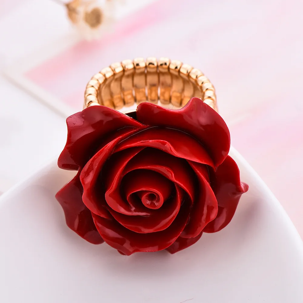 New Arrival red colors Resin R - Resin Art Ring avaliação e preço