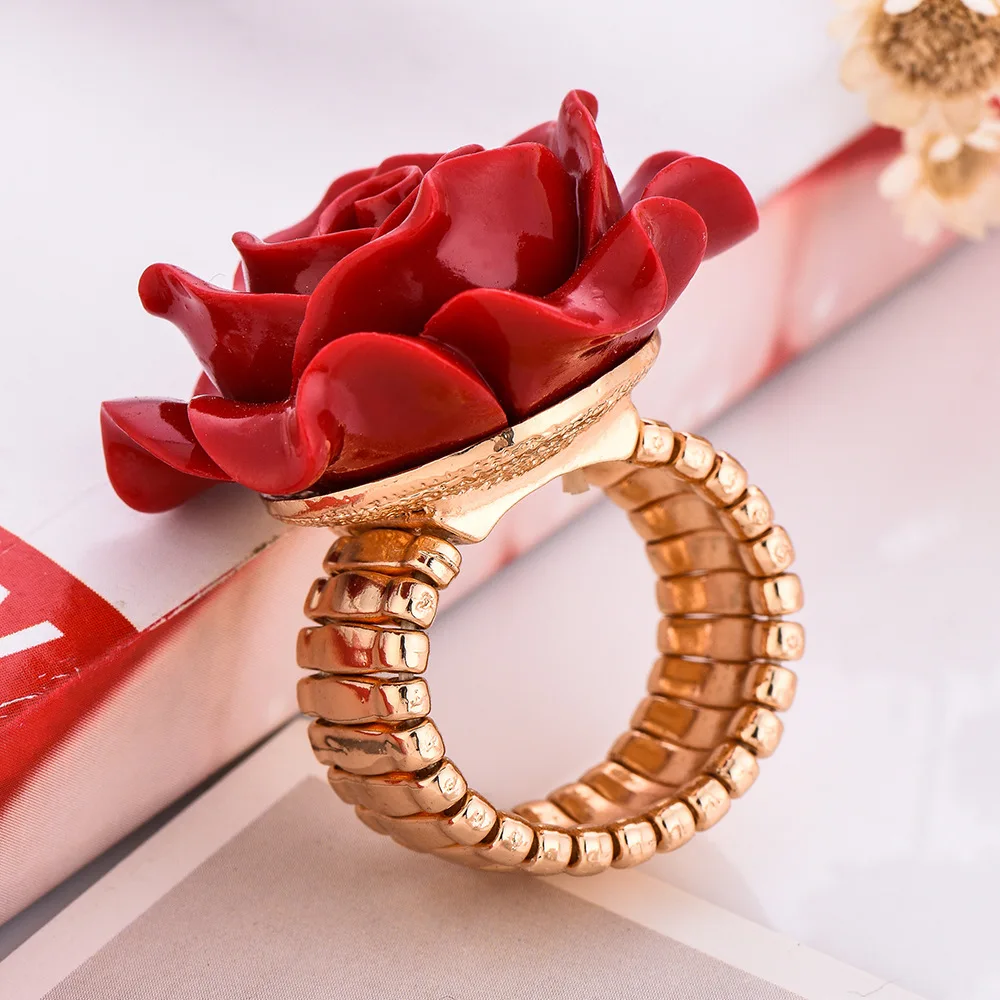 New Arrival red colors Resin R - Resin Art Ring avaliação e preço