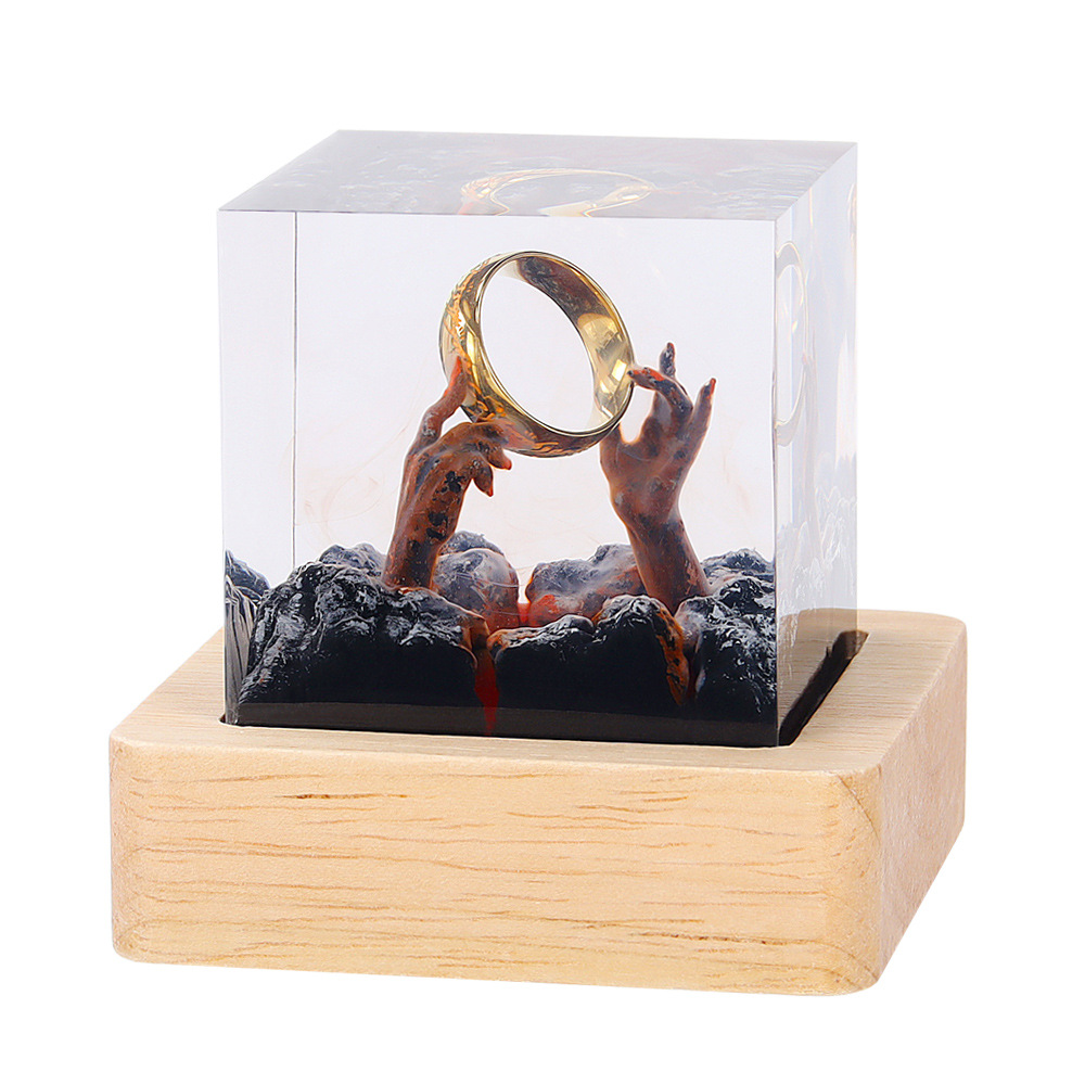 Demon Realm Organism Resin Tab - Resin Art Ring avaliação e preço