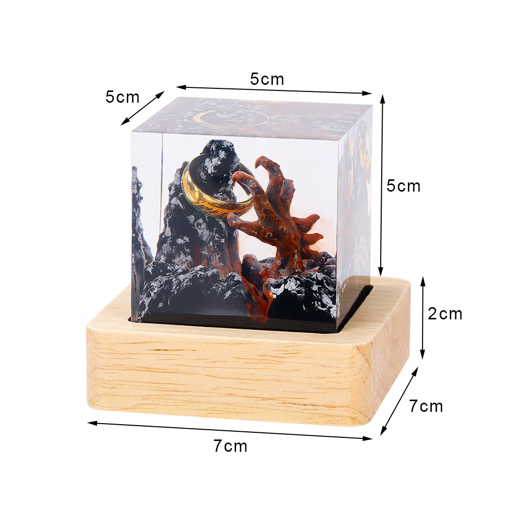 Demon Realm Organism Resin Tab - Resin Art Ring avaliação e preço